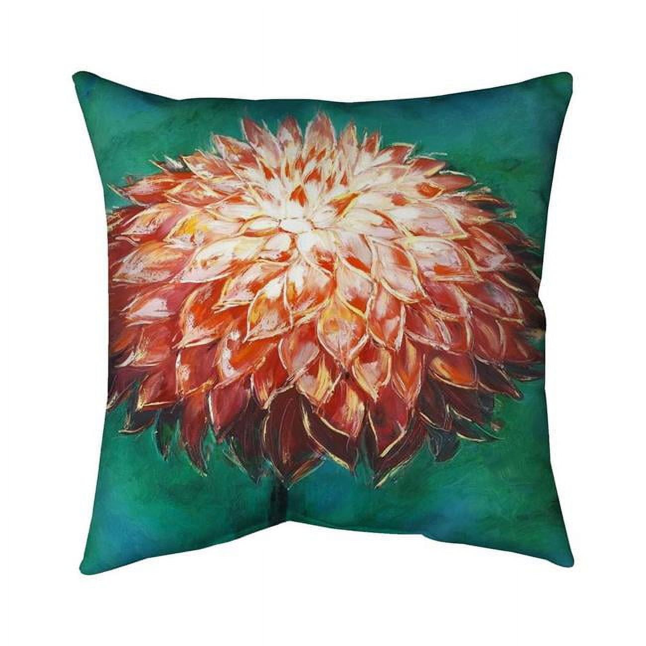 26 x 26 in. Abstract Dahlia Flower-Double Sided Print Indoor Pillow