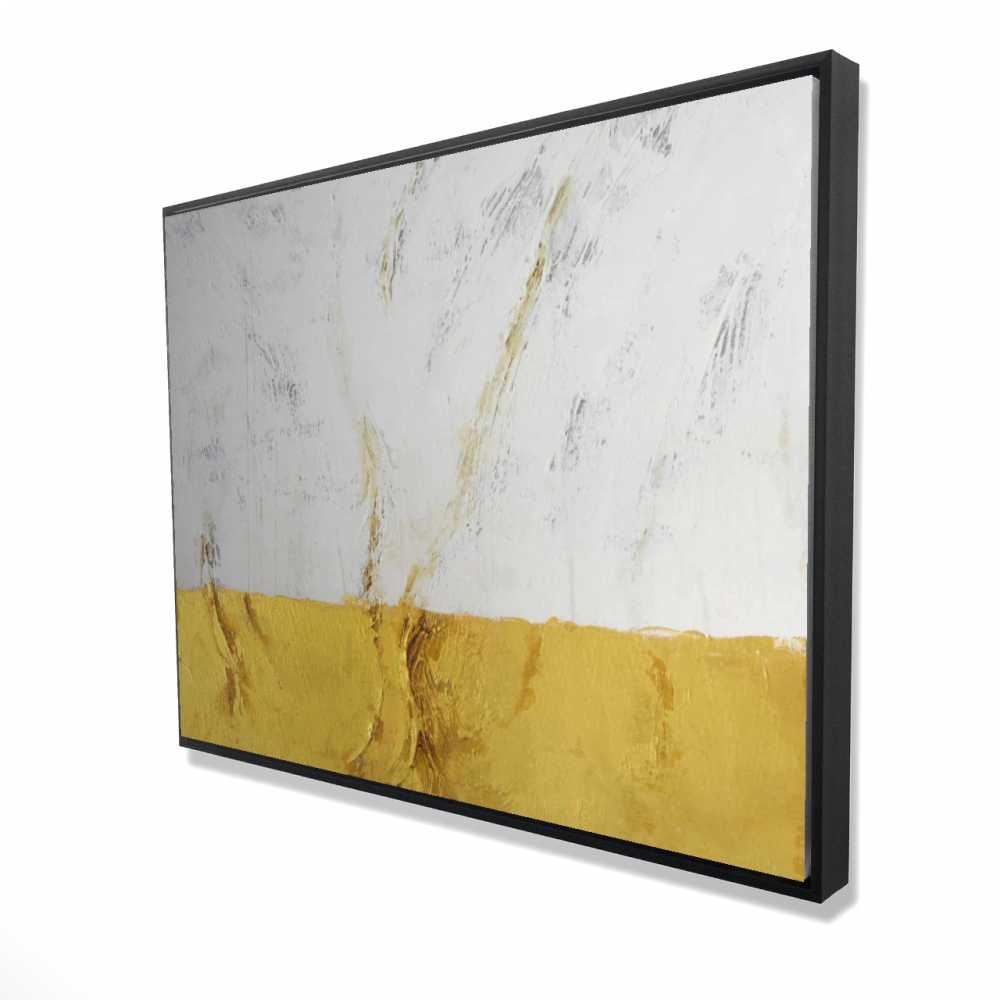 2081-3648-AB79 36 x 48 in. Golden Shine - Modern Pattern Framed Canvas for Home Decor