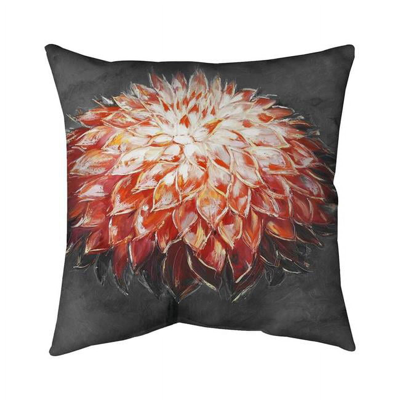 26 x 26 in. Abstract Dahlia Flower-Double Sided Print Indoor Pillow