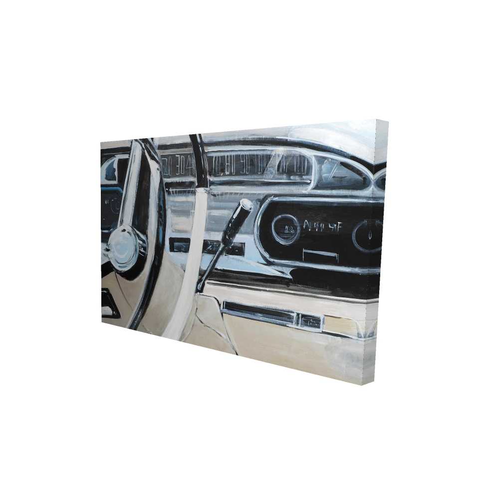 2080-2436-TR42 24 x 36 in. 1950s Car Dashboard Canvas - Man Cave Transportation Decor
