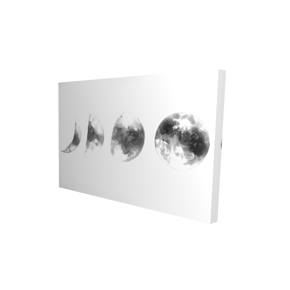 2080-2436-EA06 24 x 36 in. Eclipse in Several Phases - Astronomy Canvas for Home Decor