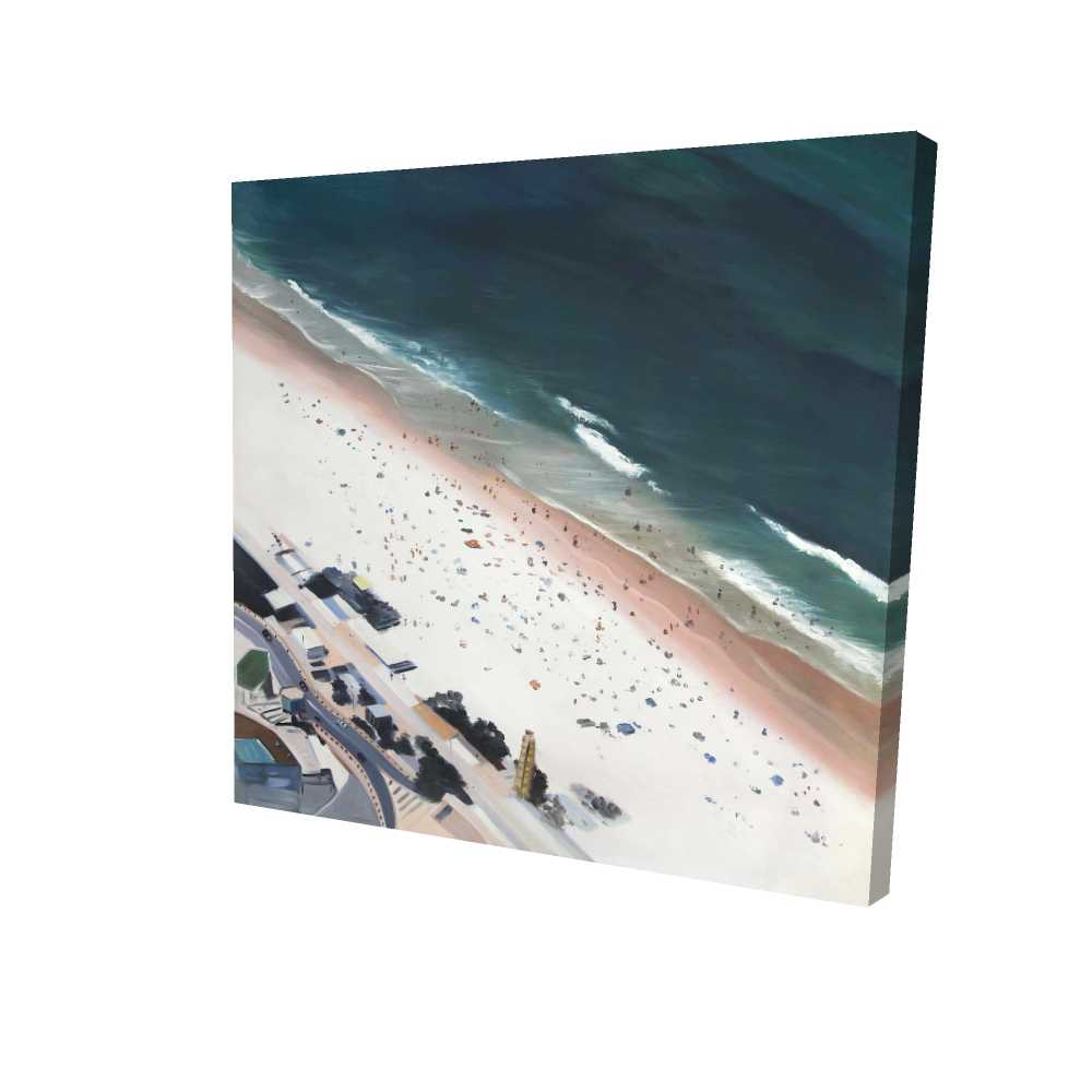 2080-3636-CO126 36 x 36 in. Hot Day at the Beach Canvas - Exotic Home Decor Art