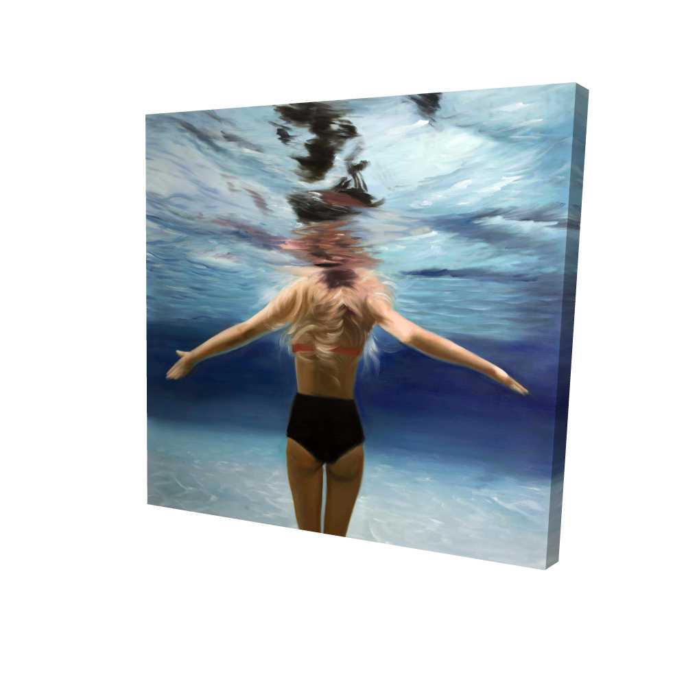 2080-3636-FI62 36 x 36 in. Under The Sea - Bedroom Sea Canvas for Home Decor