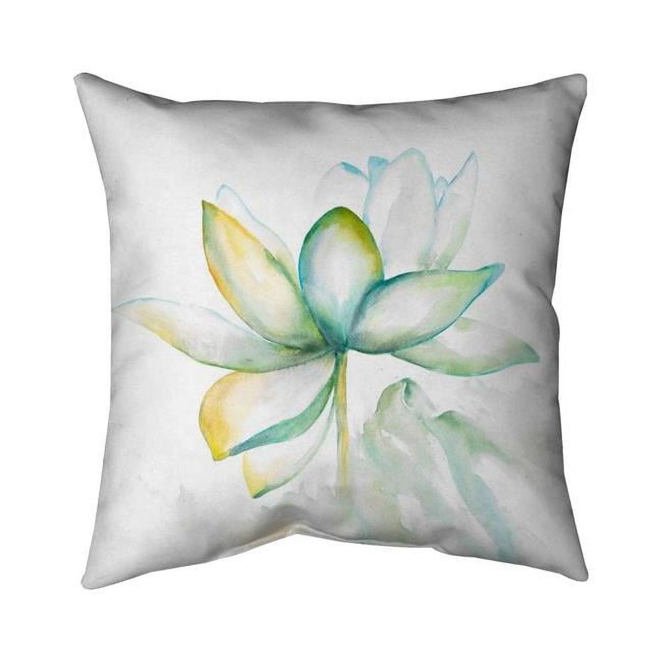 26 x 26 in. Abstract Lotus Flower-Double Sided Print Indoor Pillow