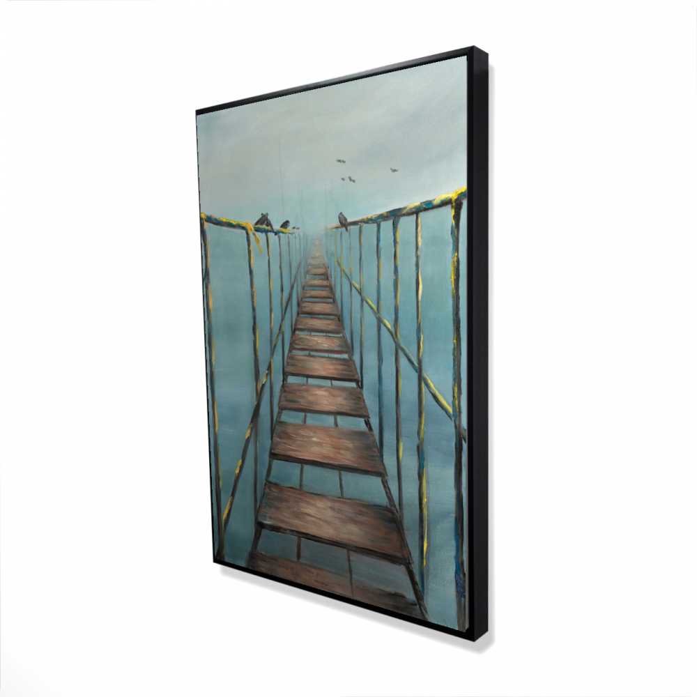 2081-3624-LA48 24 x 36 in. In The Jungle - Exotic Architecture Framed Canvas Decor