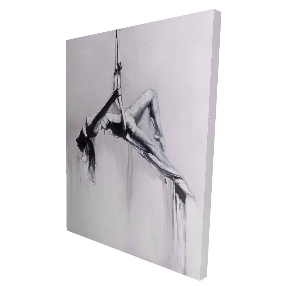 2080-4836-SP35 36 x 48 in. Dancer on Aerial Contortion - Bathroom Hobbies Canvas Decor