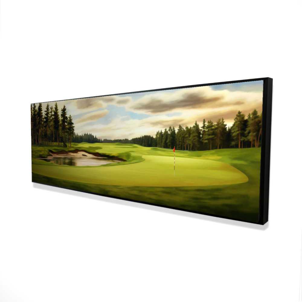 2081-2060-SP83 20 x 60 in. Nice on - White Contemporary Framed Canvas for Home Decor
