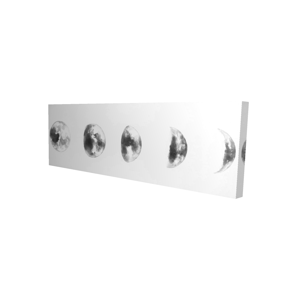 2080-2060-EA05 20 x 60 in. Black & White Eclipse - Black Bedroom Canvas