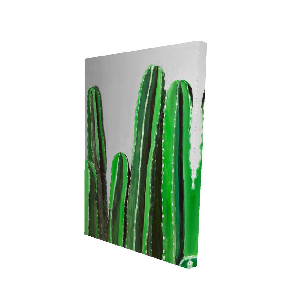 2080-3624-FL277 24 x 36 in. Cactus Candles - Green Kitchen Canvas for Home Decor