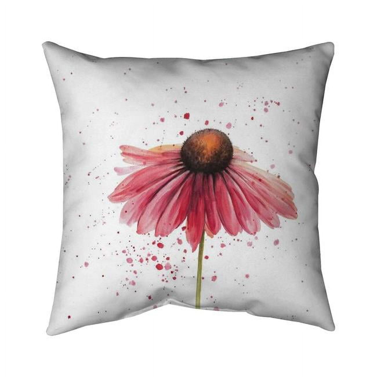 26 x 26 in. Pink Daisy-Double Sided Print Indoor Pillow