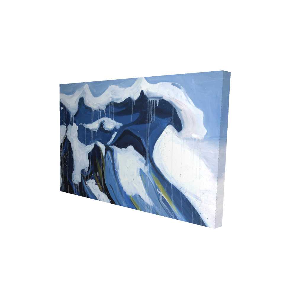 2080-2436-CO112 24 x 36 in. Wave in Motion - Coastal Blue Canvas for Home Decor
