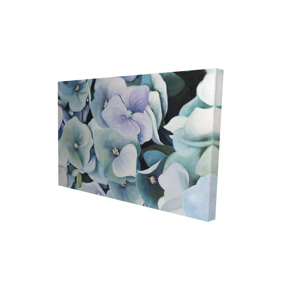 2080-2436-FL147 24 x 36 in. Hydrangea Plant - Rustic Living Room Canvas Home Decor