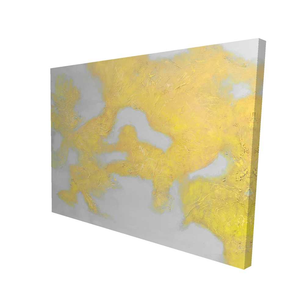 2080-3648-AB26 36 x 48 in. Gold Stains - Pattern Abstract Canvas for Home Decor