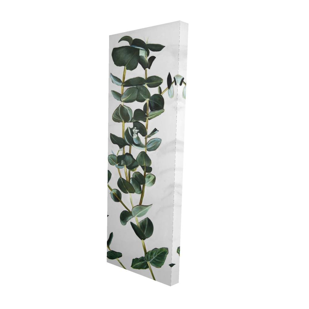 2080-6020-FL337 20 x 60 in. Eucalyptus Stems Canvas - Minimalist Leaves Home Decor