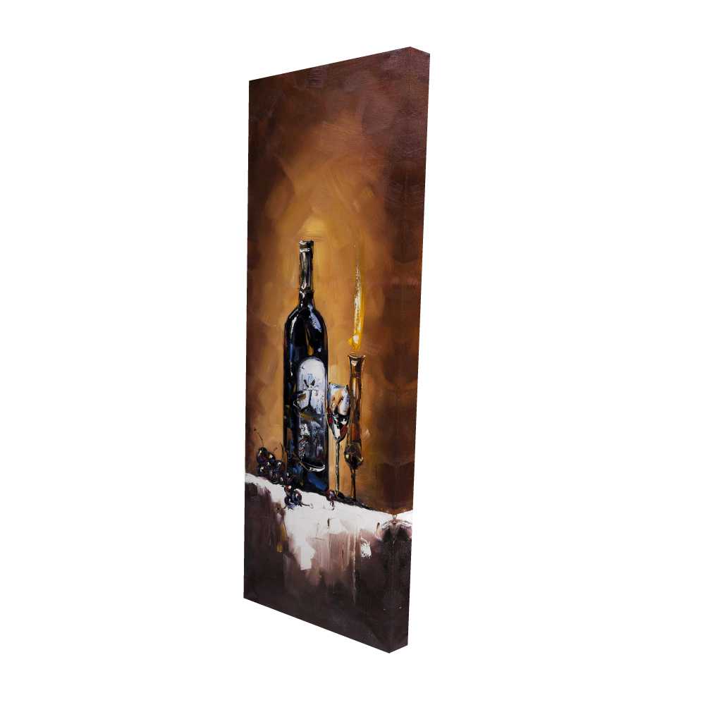 2080-6020-GA22 20 x 60 in. Candlelit Wine - Kitchen Brown Canvas for Home Decor