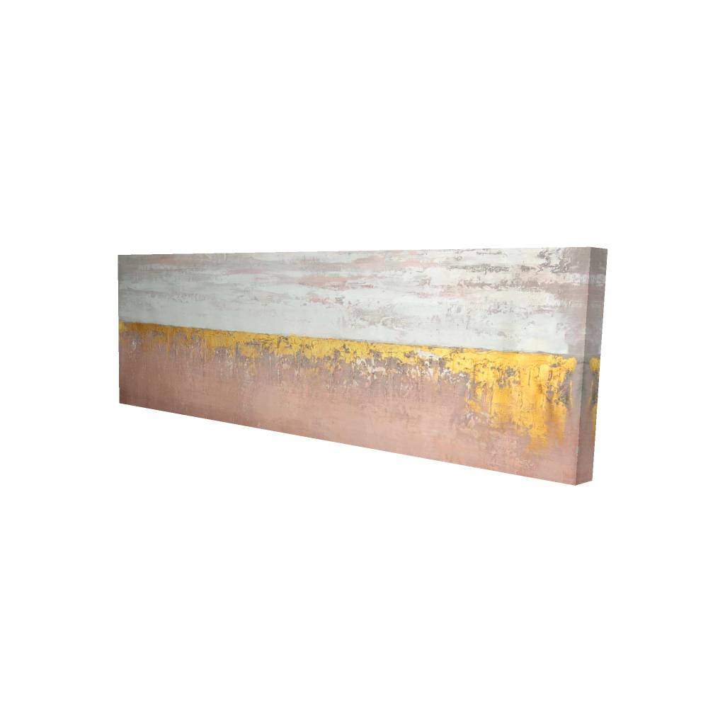 2080-2060-AB92 20 x 60 in. Golden Pink - Elegant Gold Pattern Canvas for Home Decor