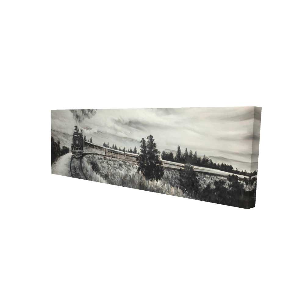 2080-2060-TR51 20 x 60 in. Steam Engine Train Canvas - Travel & Maps Home Decor