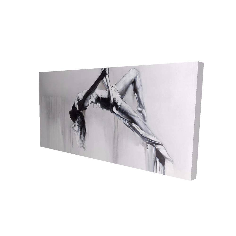 2080-2448-SP35 24 x 48 in. Dancer on Aerial Contortion Canvas Art - Decor for Elegance