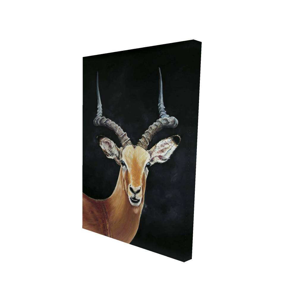 2080-3624-AN517 24 x 36 in. Antelope - Rustic Orange Canvas Art for Home Decor