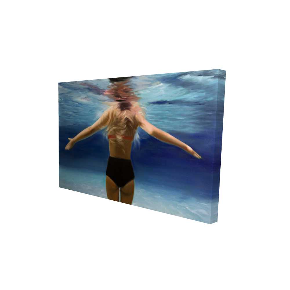 2080-2436-FI62 24 x 36 in. Under The Sea - Bathroom Travel & Maps Canvas Decor