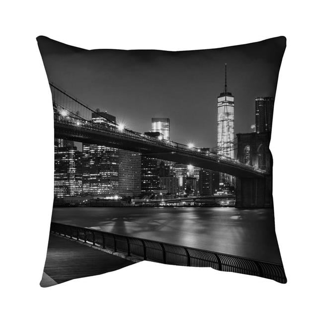 26 x 26 in. City Under The Night-Double Sided Print Indoor Pillow