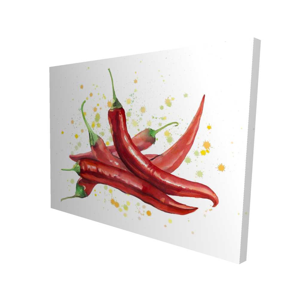 2080-3648-GA94 36 x 48 in. Red Hot Peppers - Still Life Kitchen Canvas for Home Decor