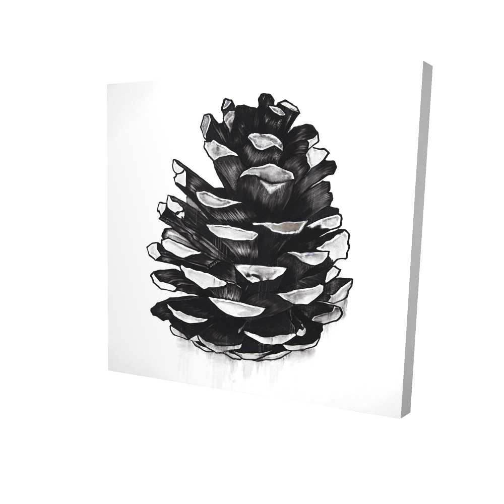 2080-3636-MI99 36 x 36 in. Pine Cone Botanical Rustic Canvas - Home Decor Accent Piece