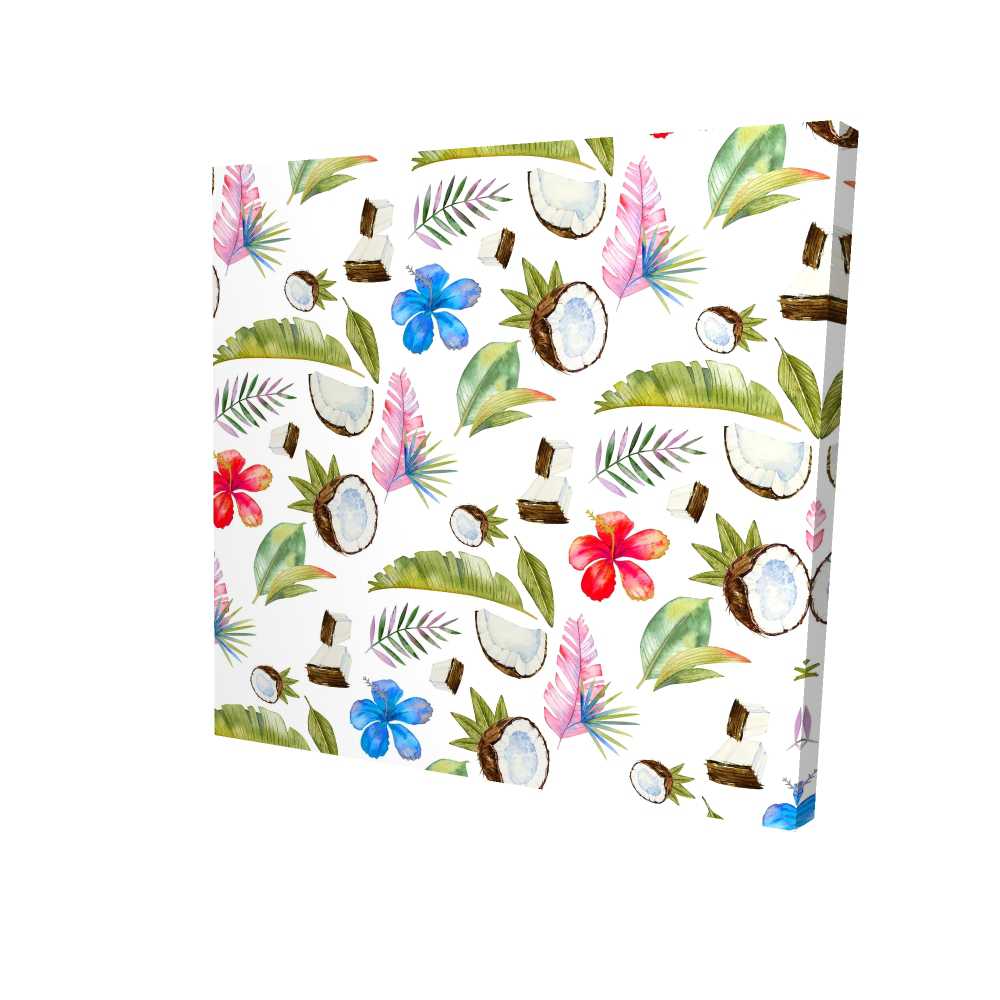 2080-3636-PA10 36 x 36 in. Tropical Pattern Canvas - Bedroom Decor for A Fresh Look