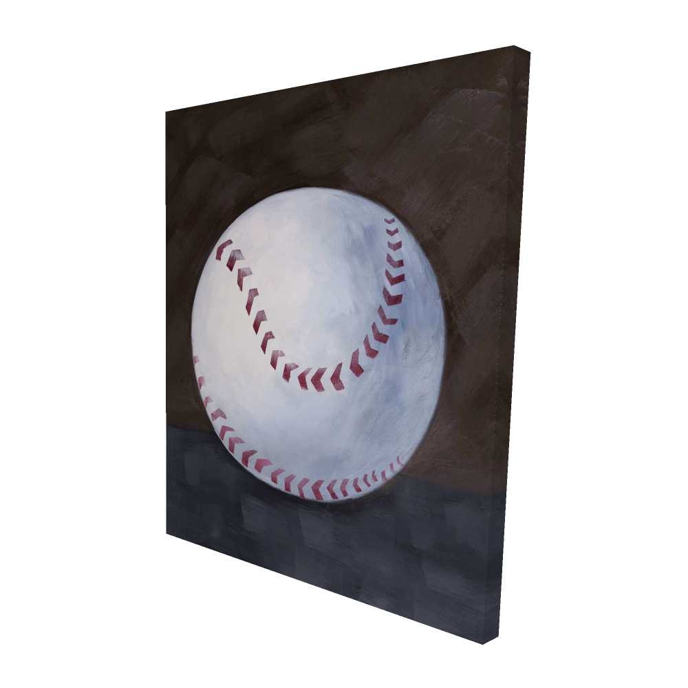 2080-6048-SP12 48 x 60 in. Baseball Ball - Brown Still Life Canvas for Home Decor