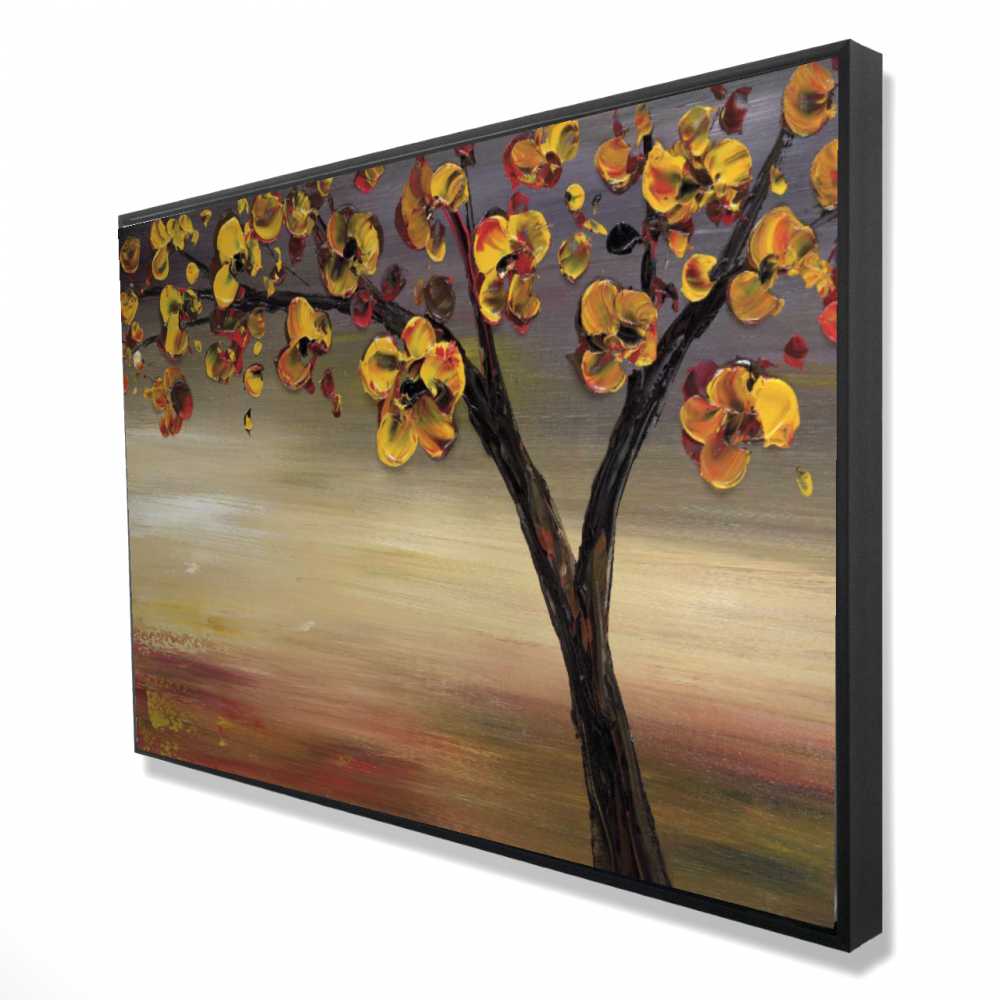 2081-2436-LA15 24 x 36 in. Fall Tree - Framed Canvas for Office Landscapes Decor