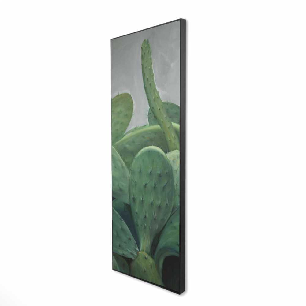 2081-6020-FL140 20 x 60 in. Cactus Bundle - Botanical Exotic Framed Canvas Home Decor