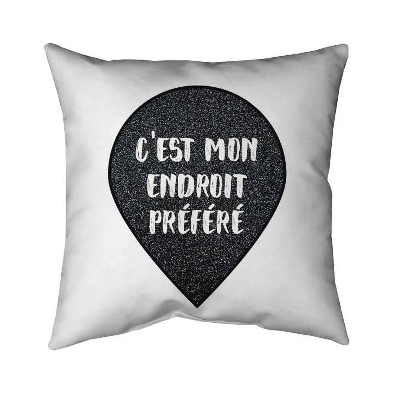26 x 26 in. Its My Favorite Spot-Double Sided Print Indoor Pillow