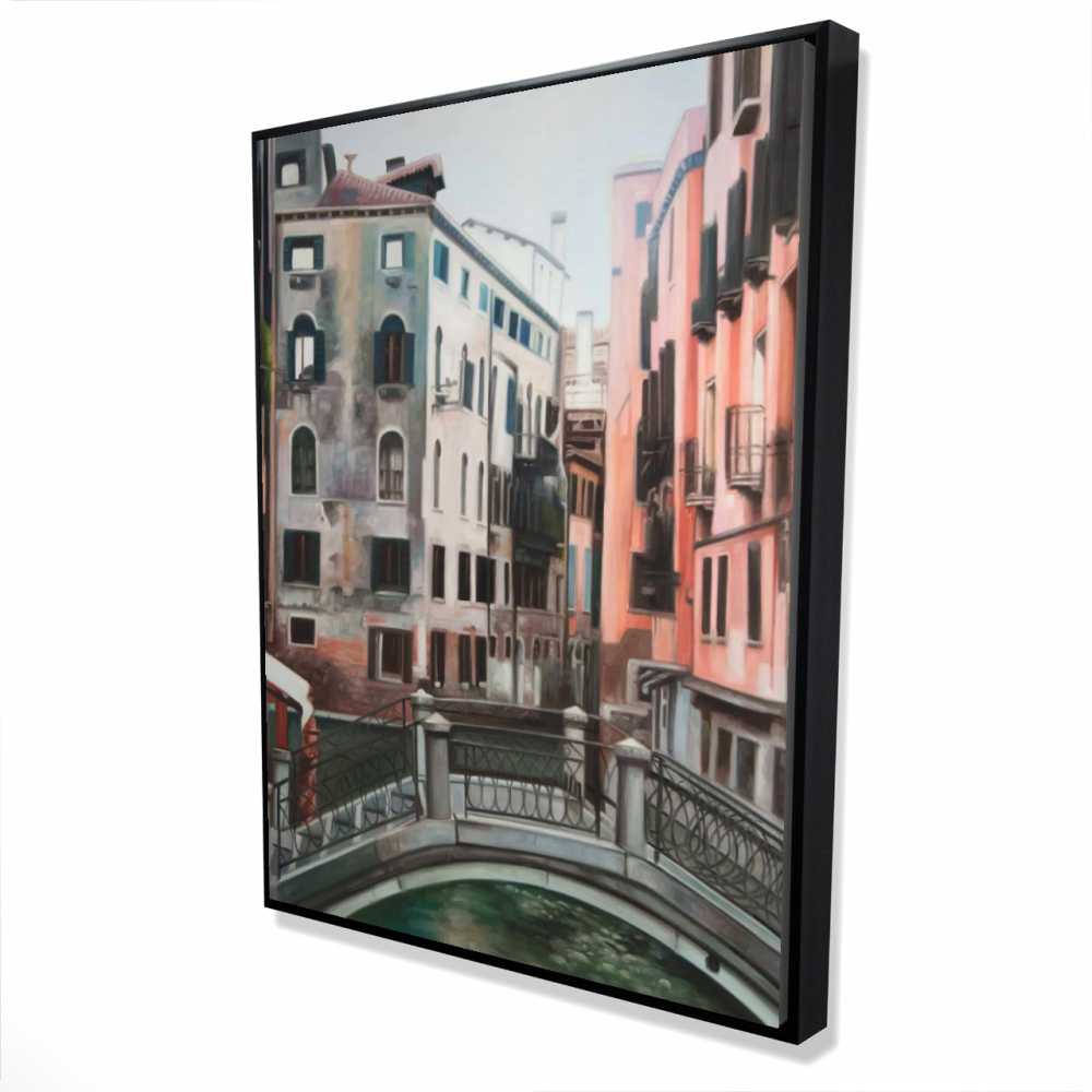 2081-4836-AR11 36 x 48 in. Venice Building Office Framed Canvas - Home Decor Art