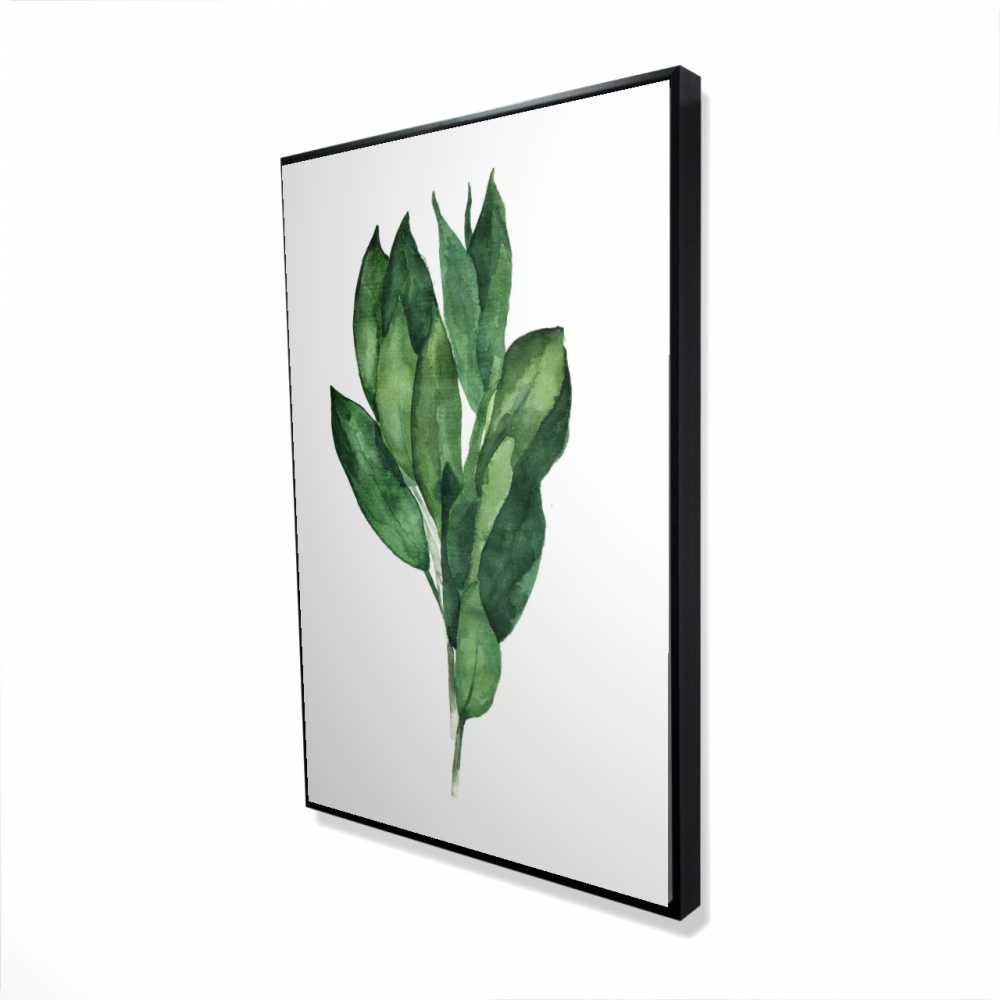 2081-3624-GA91 24 x 36 in. Bay Leaves Bundle - Framed Canvas Kitchen Decor - Home Art