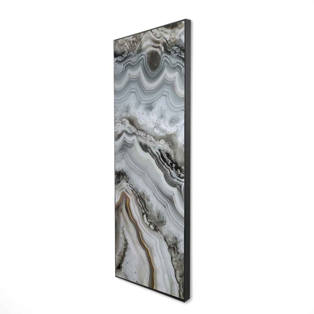 2081-6020-AB43 20 x 60 in. Abstract Geode - Framed Canvas for Living Room Decor
