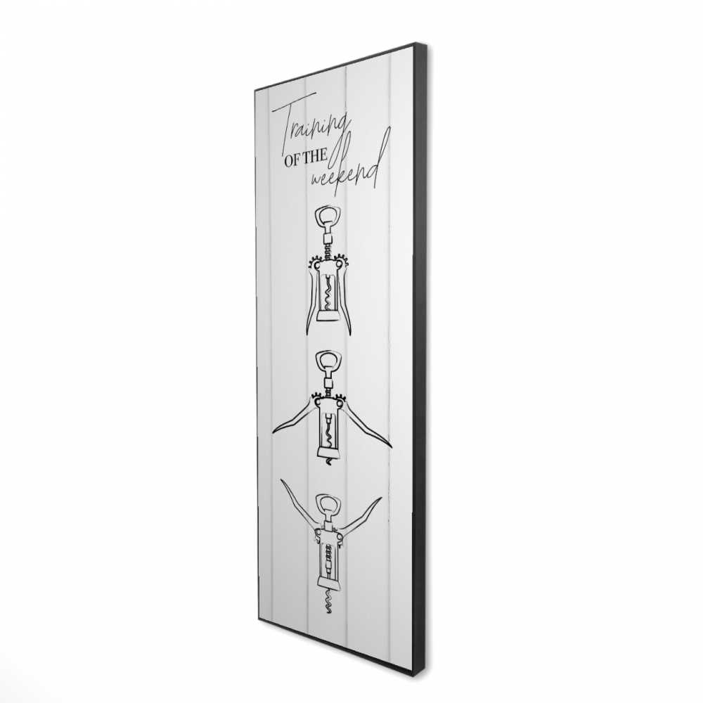 2081-6020-QU42-1 20 x 60 in. Training of the Weekend - Shapes Man Cave Canvas Art for Home
