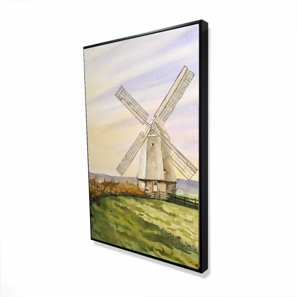 2081-3624-LA181 24 x 36 in. Morning Breeze - Rustic Framed Canvas for Office Decor