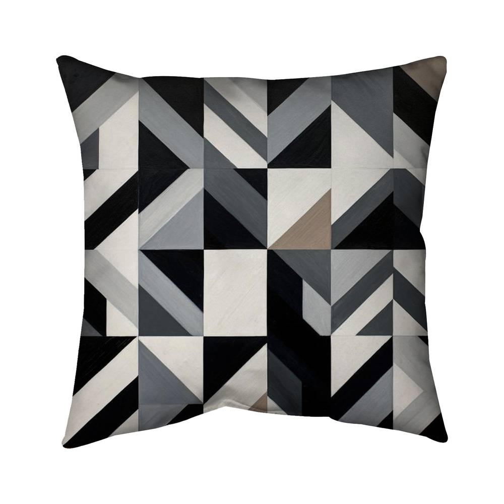 5541-1818-PA27 18 x 18 in. Grid Black Patterns Poly Twill Throw Pillow Insert - Decor