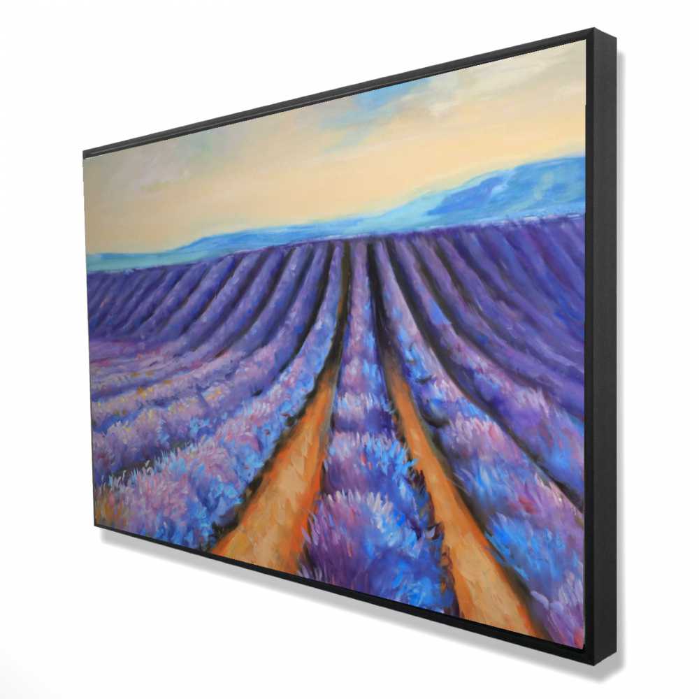 2081-2436-LA108 24 x 36 in. Lavender Fields - Contemporary Seasons Framed Canvas Art
