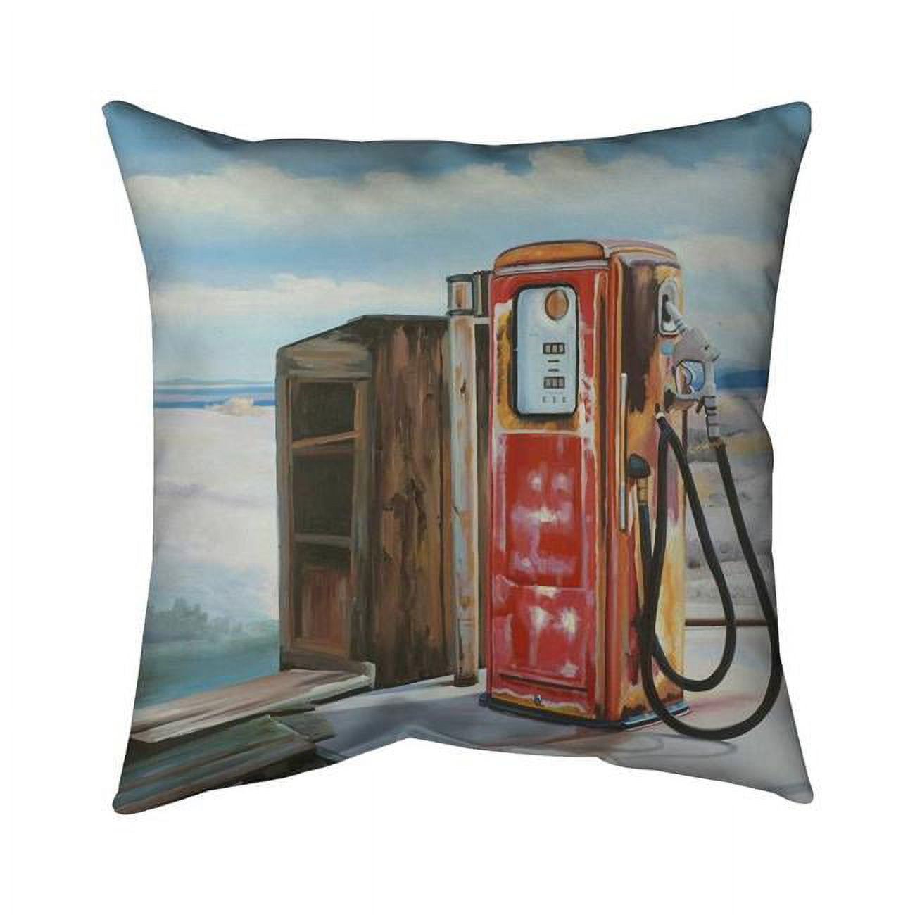 26 x 26 in. Old Gas Pump-Double Sided Print Indoor Pillow