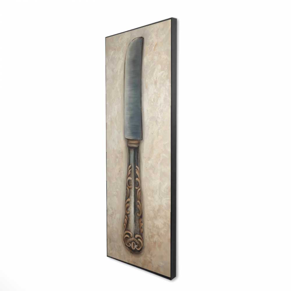 2081-6020-SL22 20 x 60 in. Vintage Butter Knife Still Life Canvas Art - Home Decor