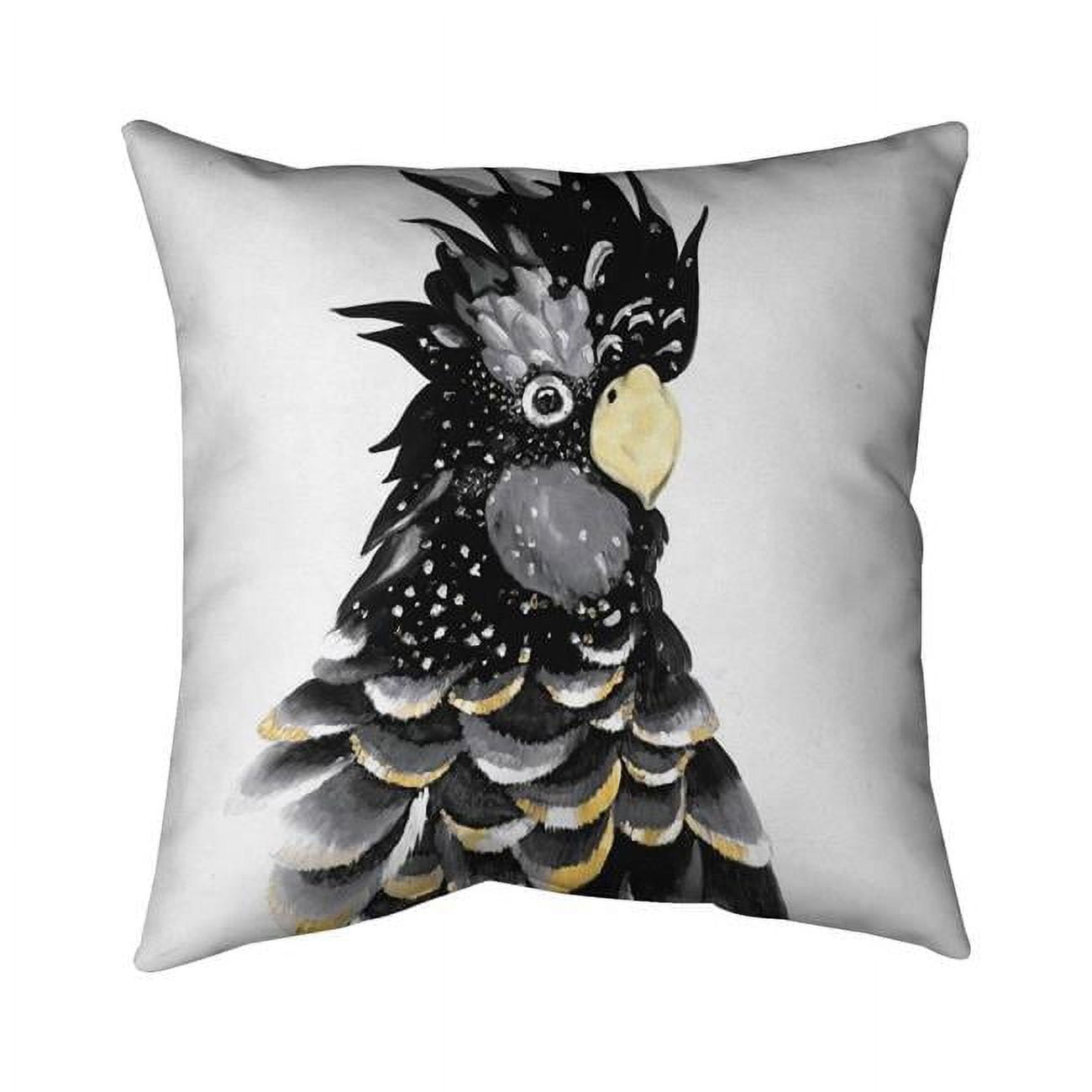 18 x 18 in. Red-Tailed Cockatoo Parrot-Double Sided Print Indoor Pillow