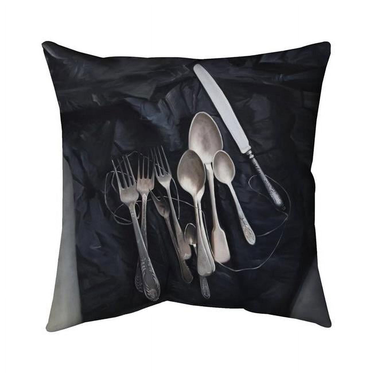 26 x 26 in. Vintage Cutlery-Double Sided Print Indoor Pillow