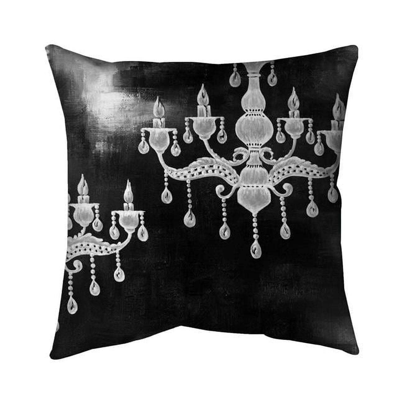 26 x 26 in. White Chandeliers-Double Sided Print Indoor Pillow