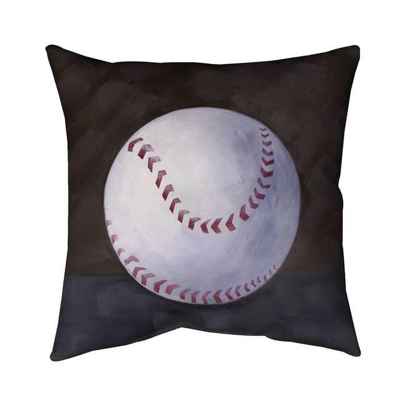 26 x 26 in. Baseball Ball-Double Sided Print Indoor Pillow