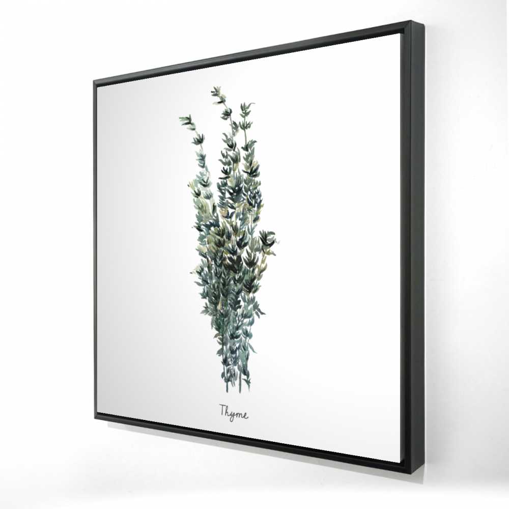2081-3636-GA92-1 36 x 36 in. Thyme Leaves Bundle - Framed Canvas Kitchen Decor - Home Art