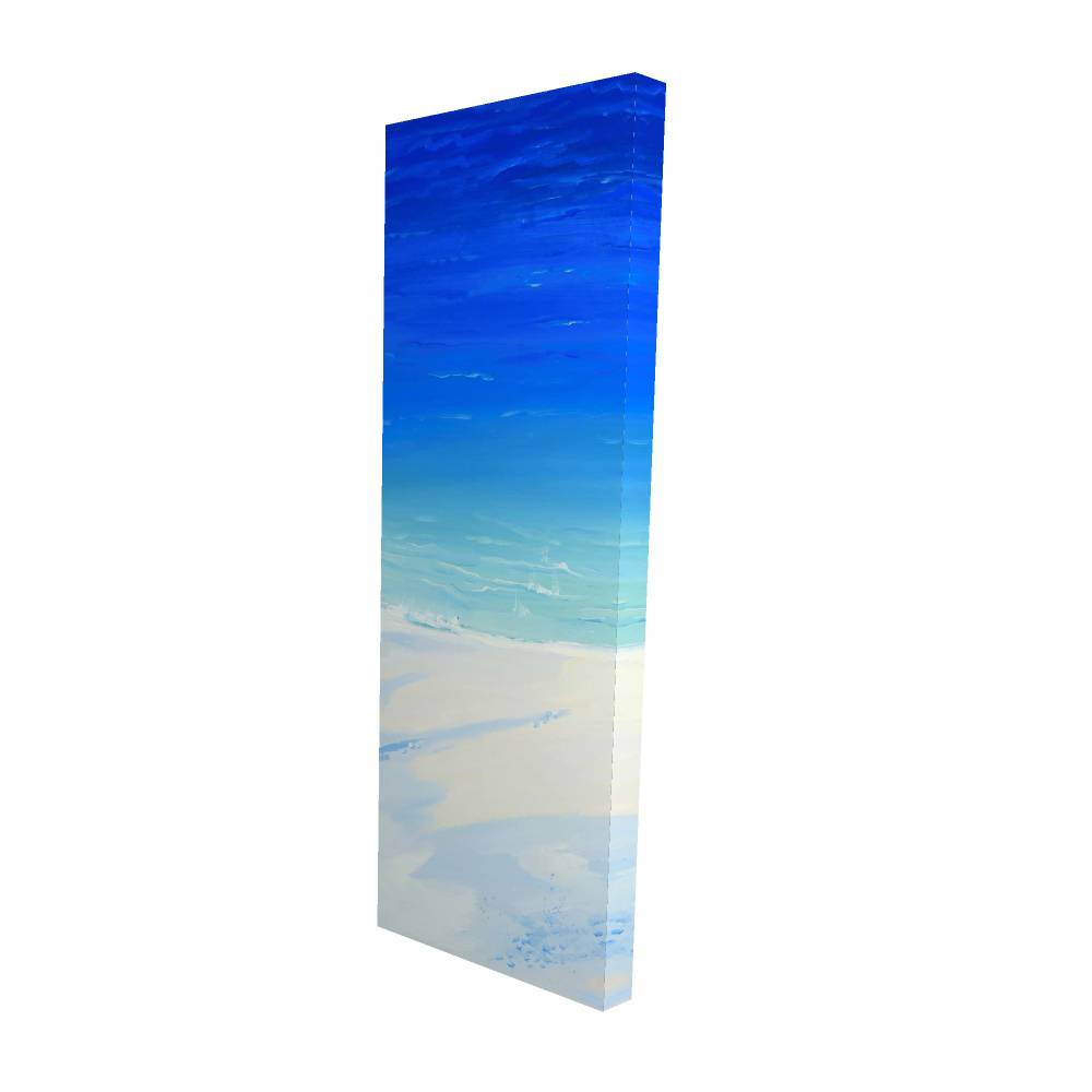 2080-6020-TV9 20 x 60 in. Satellite View of the Ocean - Bathroom Travel Canvas Art