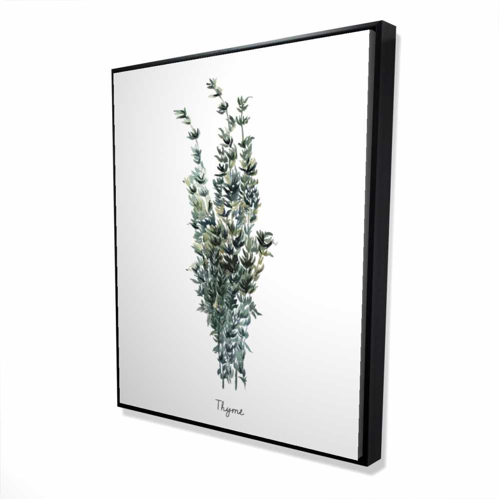 2081-6048-GA92-1 48 x 60 in. Thyme Leaves Bundle - Kitchen Farmhouse Canvas Wall Art