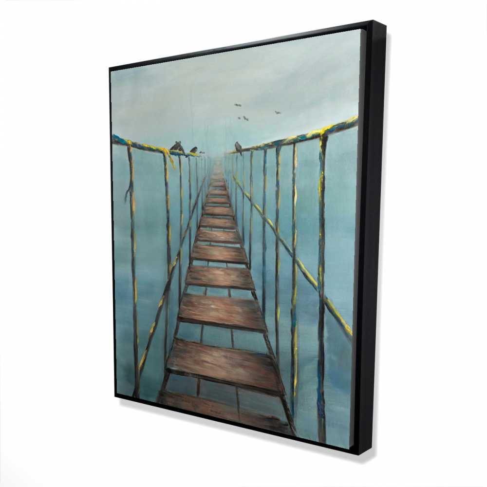 2081-6048-LA48 48 x 60 in. In The Jungle - Exotic Architecture Framed Canvas Decor