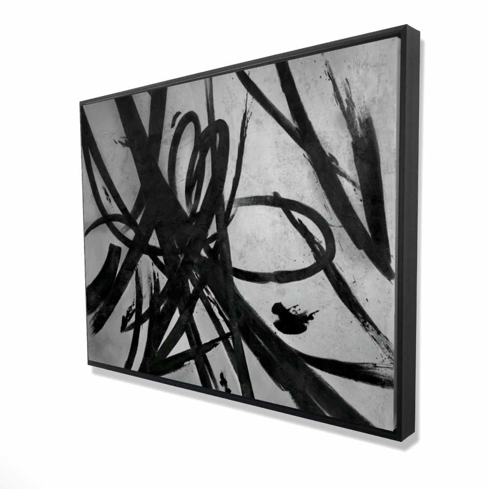 2081-3648-AB116 36 x 48 in. Circular Strokes - Minimalist Abstract Canvas Art